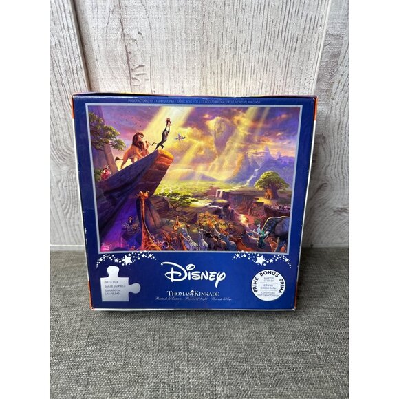 Thomas Kinkade Disney The Lion King 300 Piece Jigsaw Puzzle - Picture 2 of 2